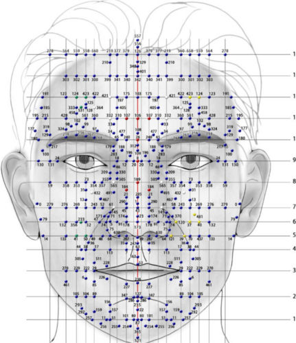 réflexologie faciale point
